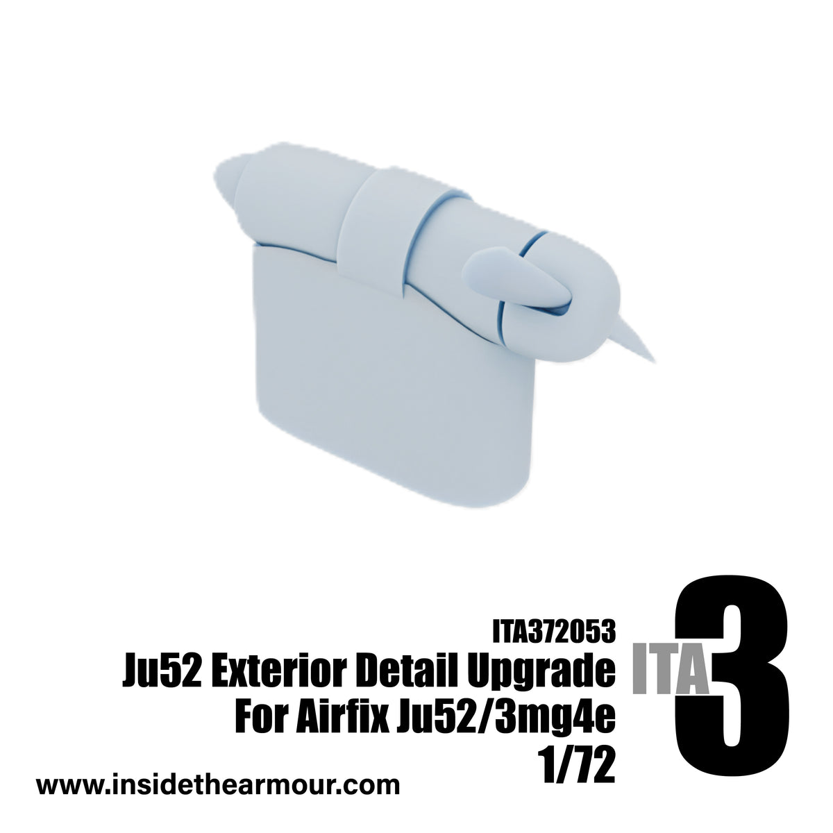 Inside the Armour ITA372053 1:72 Junkers Ju-52/3mg4e Exterior Upgrade set