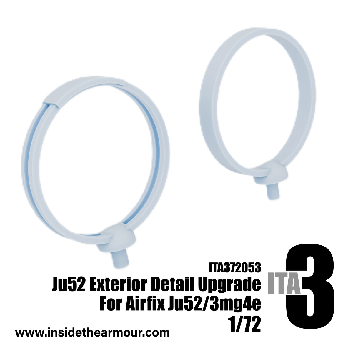 Inside the Armour ITA372053 1:72 Junkers Ju-52/3mg4e Exterior Upgrade set
