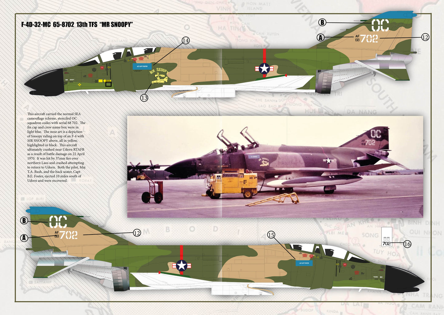 Inside the Armour D4801 1:48 '13th TFS McDonnell F-4D Phantom's Over Vietnam'