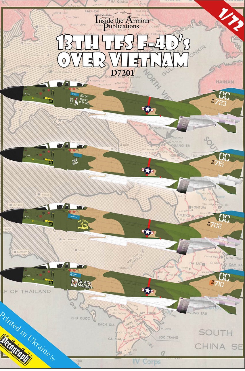 Inside the Armour D7201 1:72 '13th TFS McDonnell F-4D Phantom's Over Vietnam'