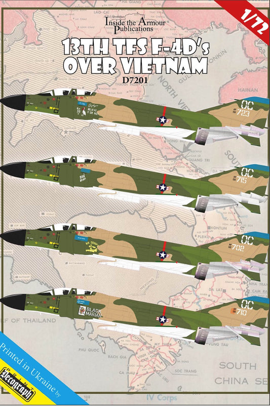 Inside the Armour D7201 1:72 '13th TFS McDonnell F-4D Phantom's Over Vietnam'
