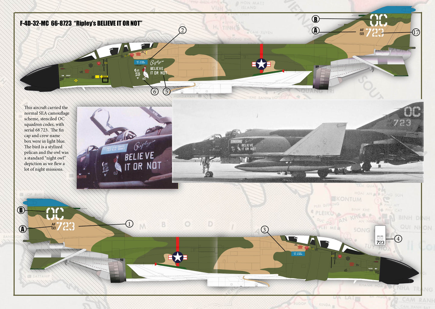 Inside the Armour D7201 1:72 '13th TFS McDonnell F-4D Phantom's Over Vietnam'