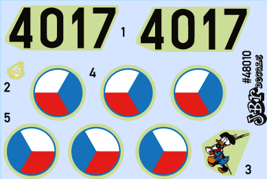 JBr Decals 72010 1:72 2010 Donald the MiG.