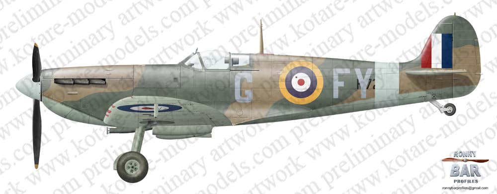 Kotare 32002 1:32 Supermarine Spitfire Mk Va Wing Commander Douglas Bader