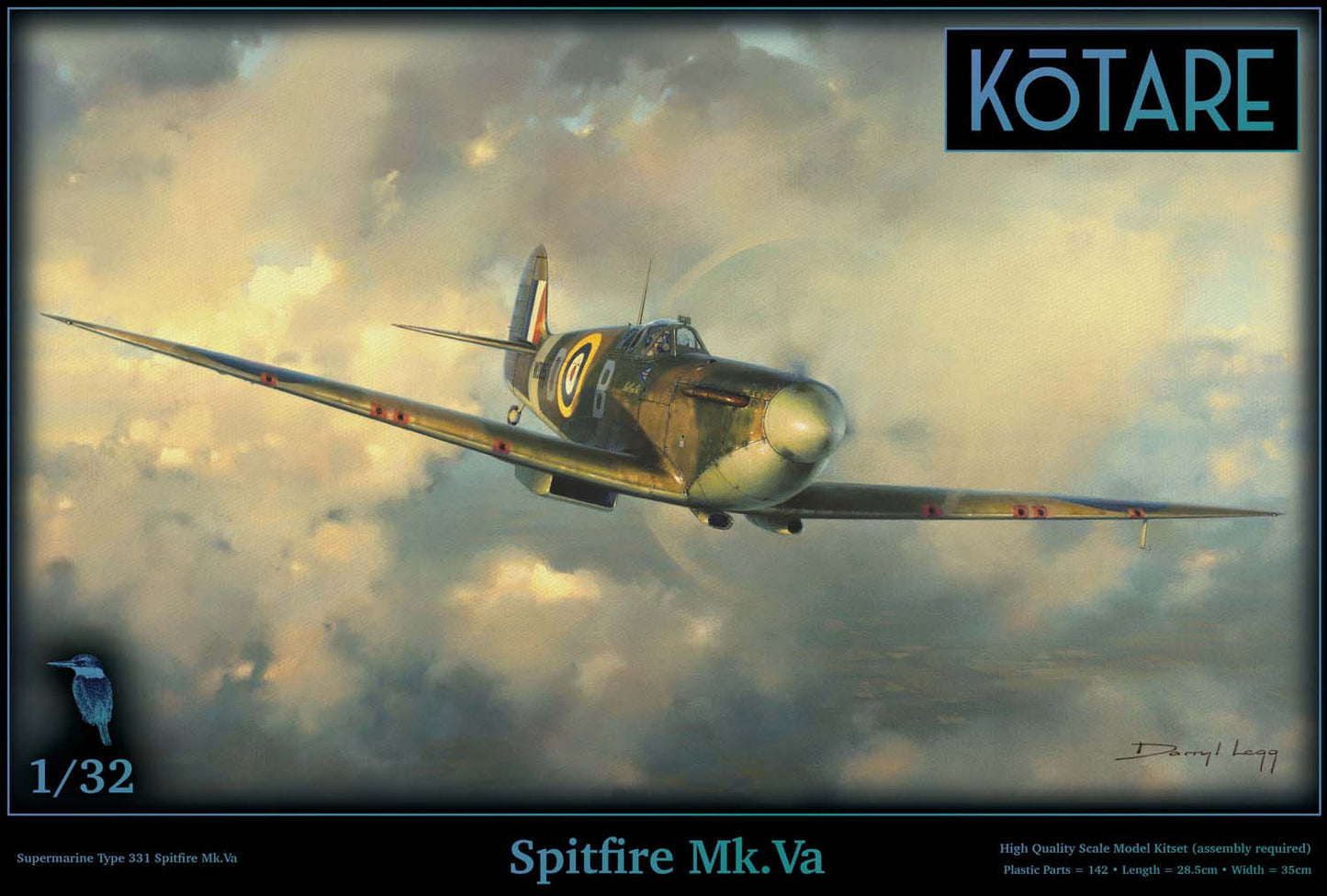 Kotare 32002 1:32 Supermarine Spitfire Mk Va Wing Commander Douglas Bader