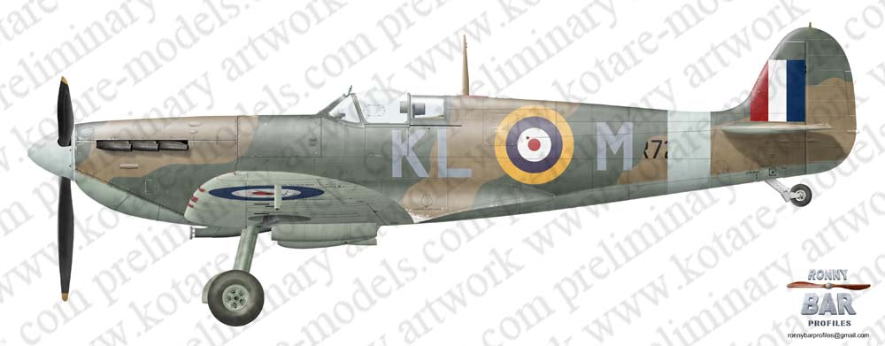 Kotare 32002 1:32 Supermarine Spitfire Mk Va Wing Commander Douglas Bader