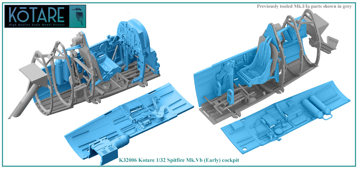 Kotare K32006 1:32 Supermarine Spitfire Mk.Vb (Early)