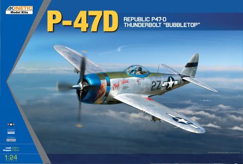 Kinetic K3207 1:24 Republic P-47D Thunderbolt Bubble Top