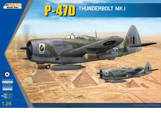 Kinetic K3212 1:24 Republic P-47D Thunderbolt Razorback Mk.1