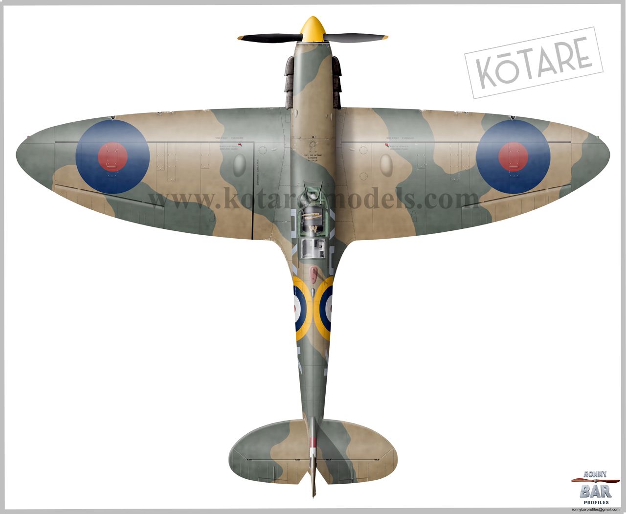 Kotare 32601 1:32 Spitfire Mk.Ia "Brian Lane"