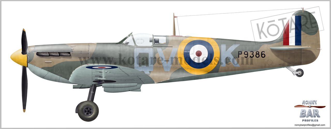 Kotare 32601 1:32 Spitfire Mk.Ia "Brian Lane"