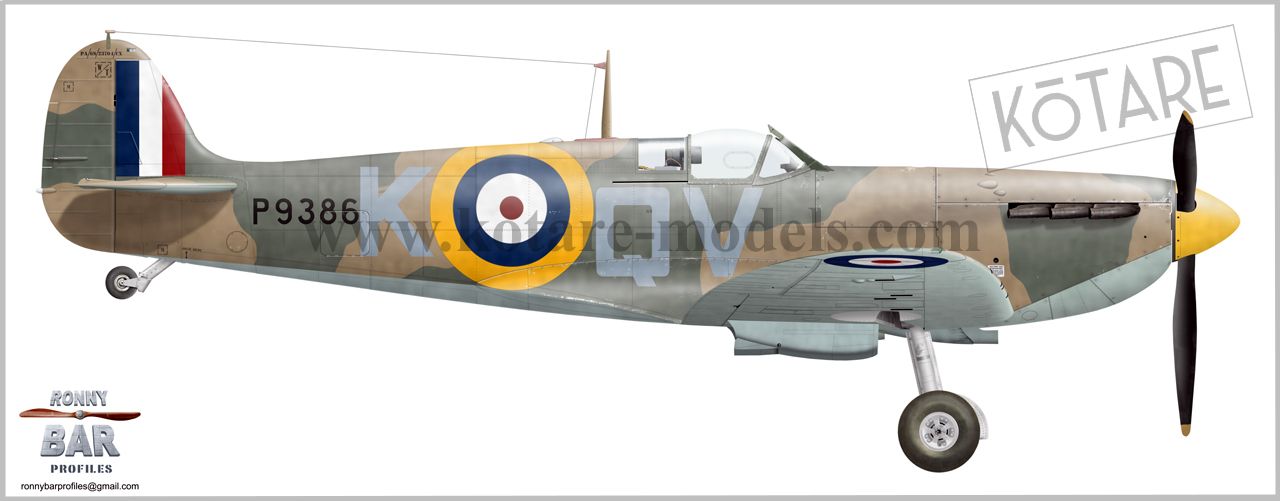 Kotare 32601 1:32 Spitfire Mk.Ia "Brian Lane"