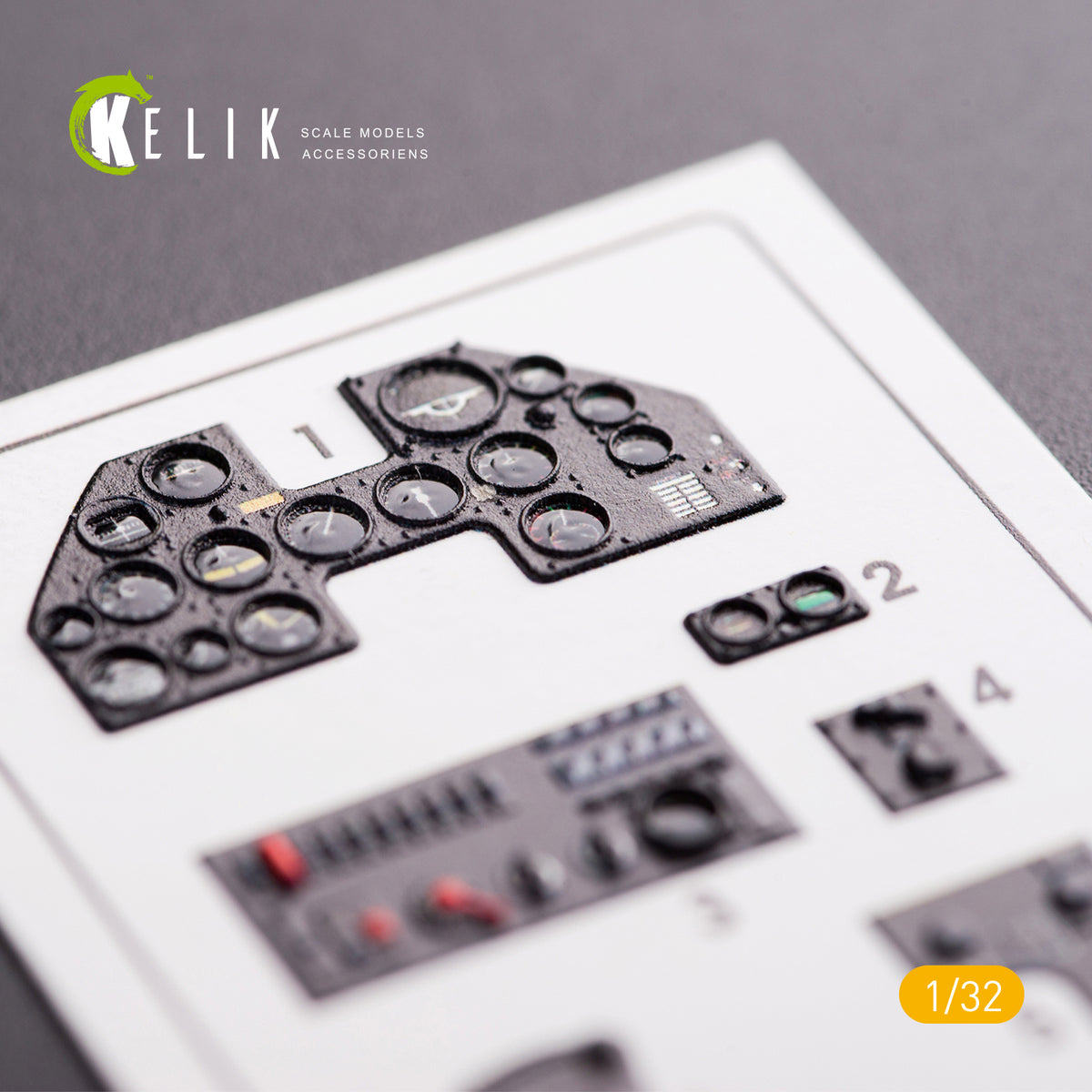 Kelik K32002 1:32 Curtiss P-40N Warhawk interior (3D-Printed) decals