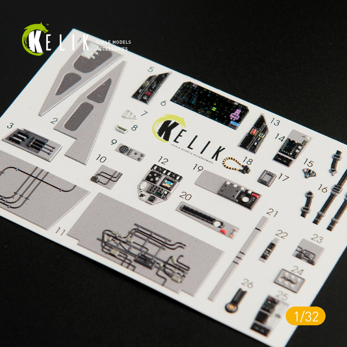 Kelik 3D Decals K32009 1:32 Lockheed-Martin F-35C - Interior 3D-Decal