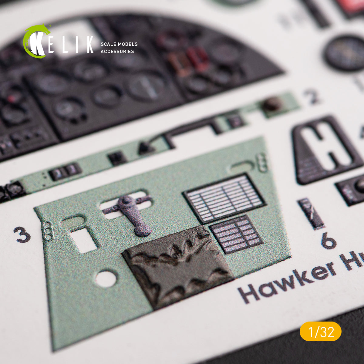 Kelik 3D Decals K32012 1:32 Hawker Hurricane Mk.IIB - Interior 3D-Decal