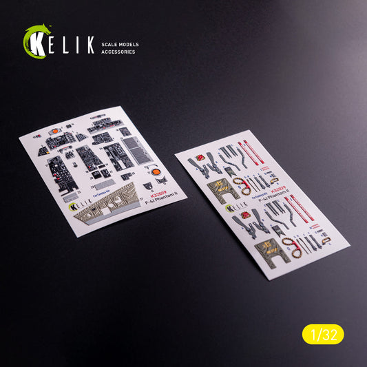Kelik K32029 1:32 F-4J - interior 3D-decals