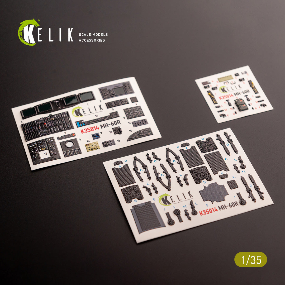 Kelik K35014 1:35 Sikorsky MH-60R interior 3D-decals