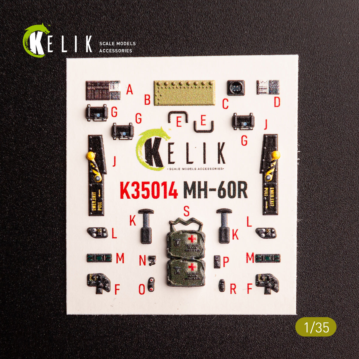 Kelik K35014 1:35 Sikorsky MH-60R interior 3D-decals