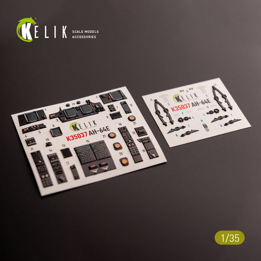 Kelik K3D35037 1:35 Boeing/Hughes AH-64E Apache Interior 3D-Decals