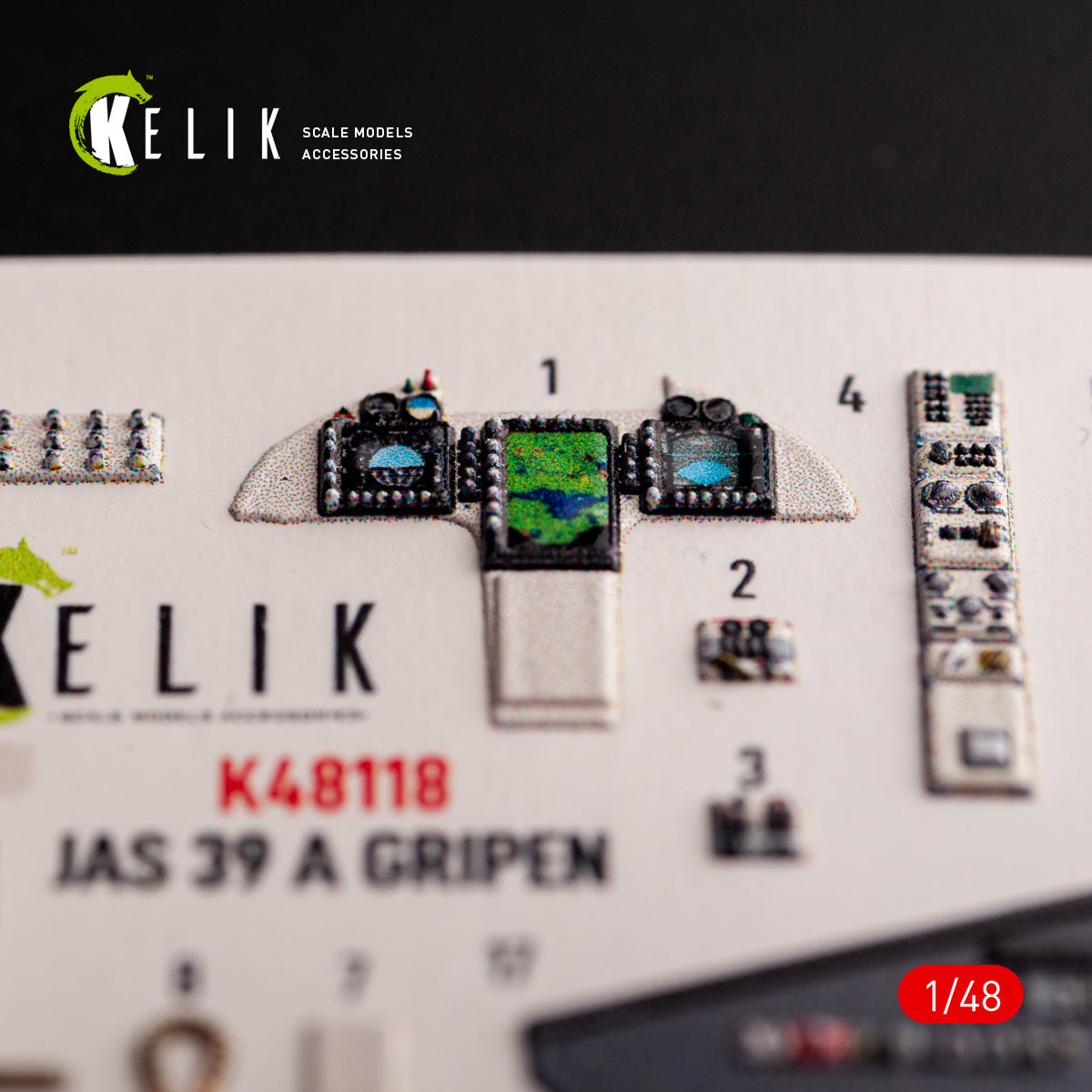 Kelik K48118 1:48 Jas-39 A - interior 3D-decals