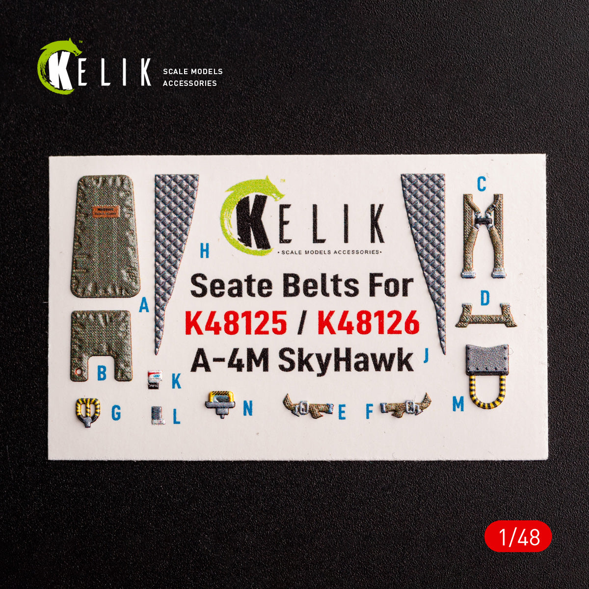 Kelik K48125 1:48 Douglas A-4M Late production- interior 3D-decals