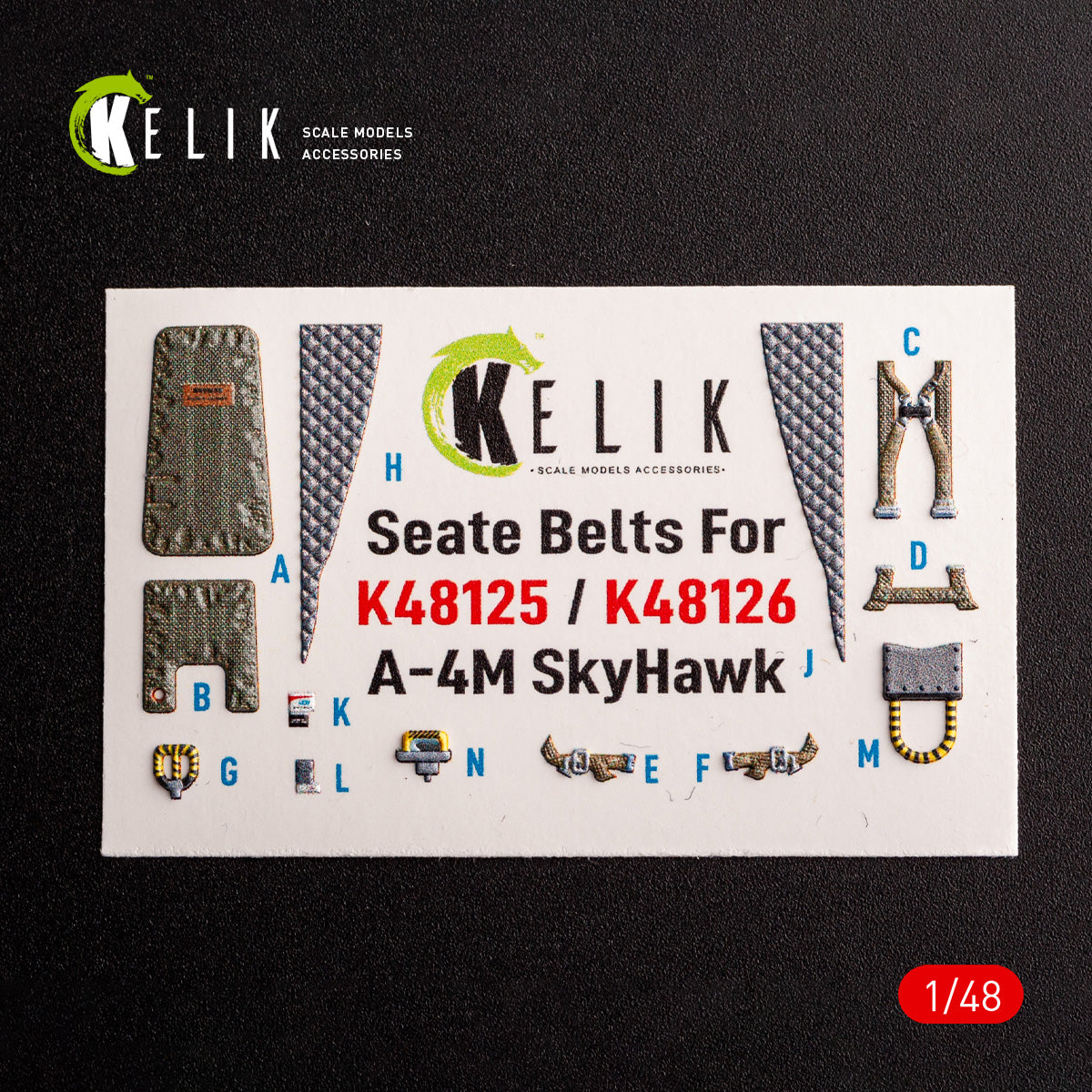 Kelik K48126 1:48 Douglas A-4M Early production- interior 3D-decals