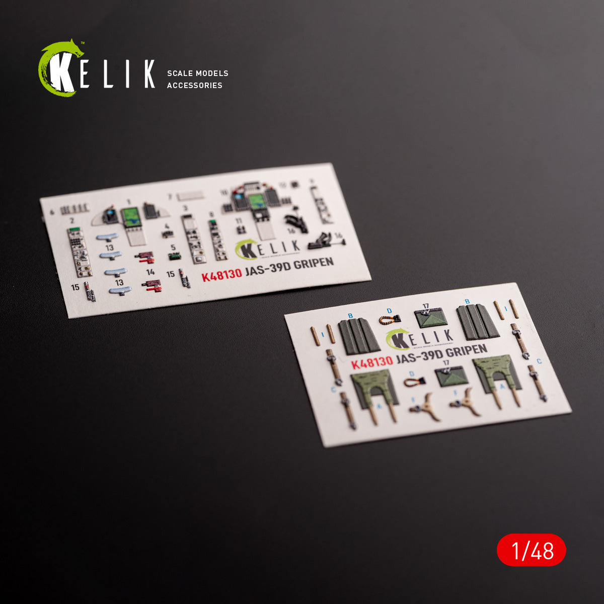 Kelik K48130 1:48 Jas-39 D - interior 3D-decals