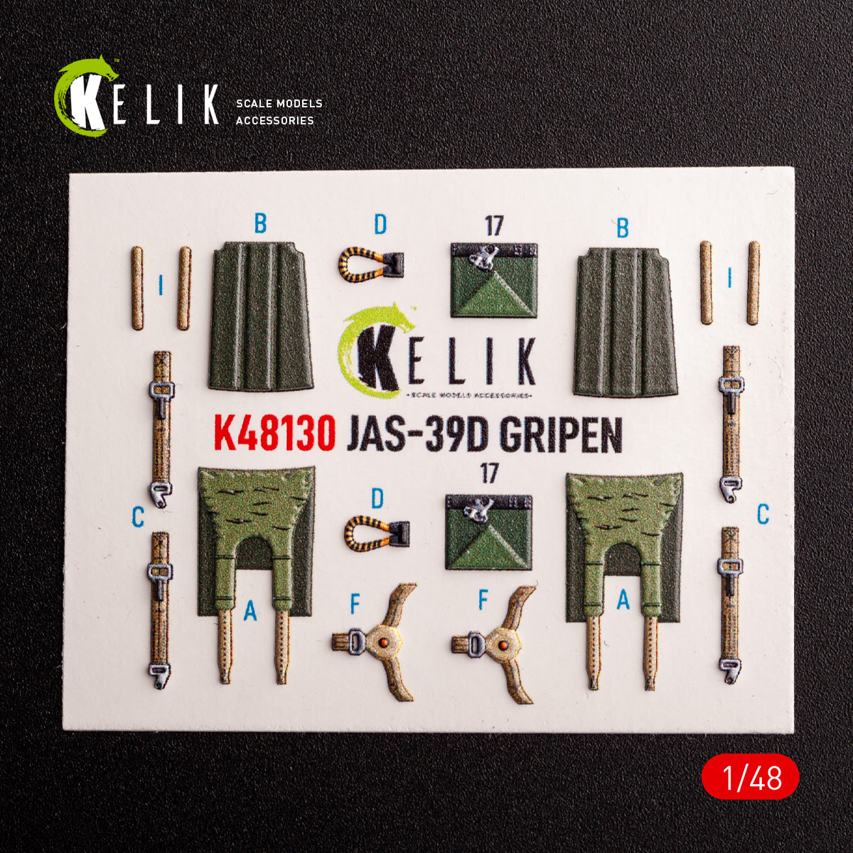 Kelik K48130 1:48 Jas-39 D - interior 3D-decals