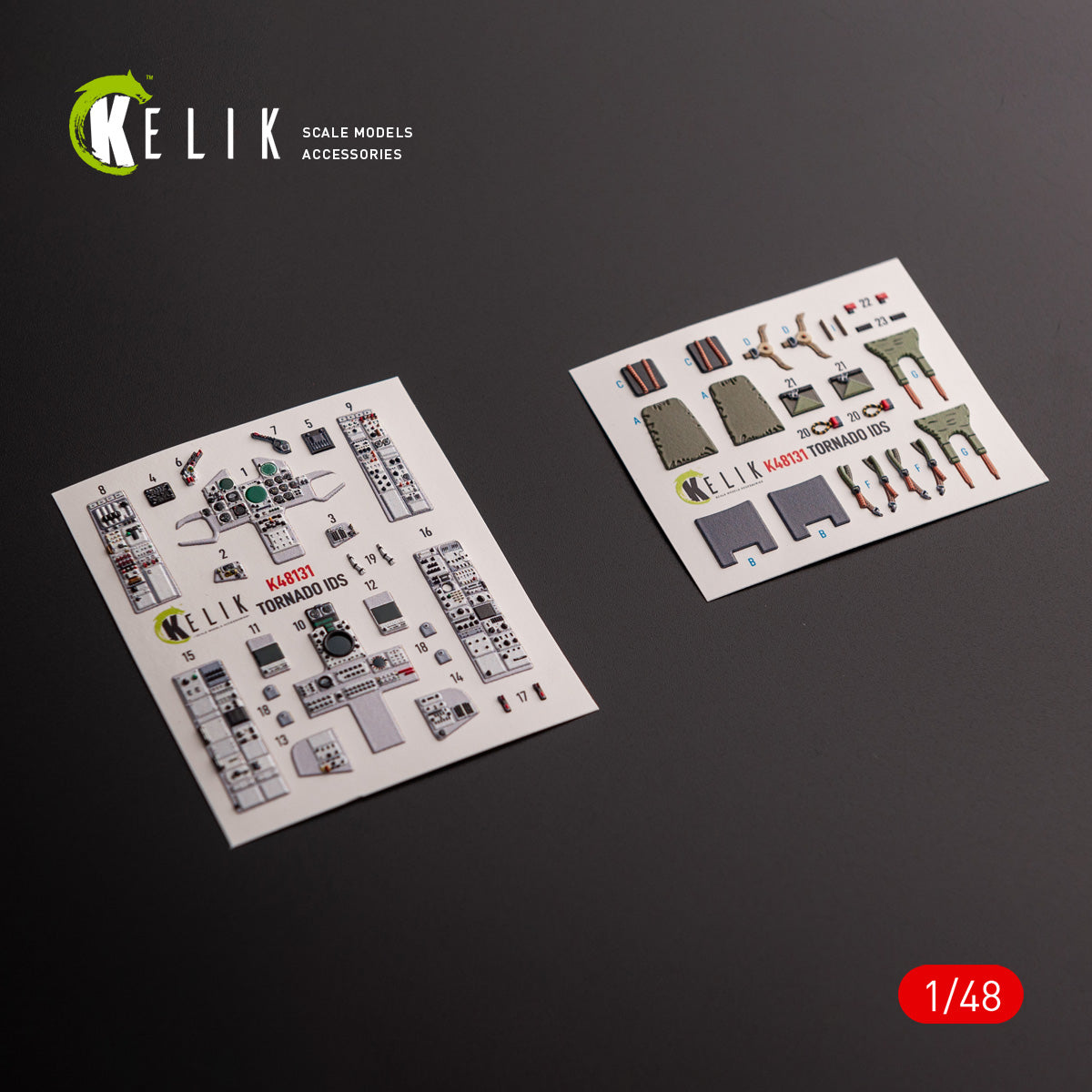 Kelik K48131 1:48 Panavia Tornado IDS - interior 3D-decals