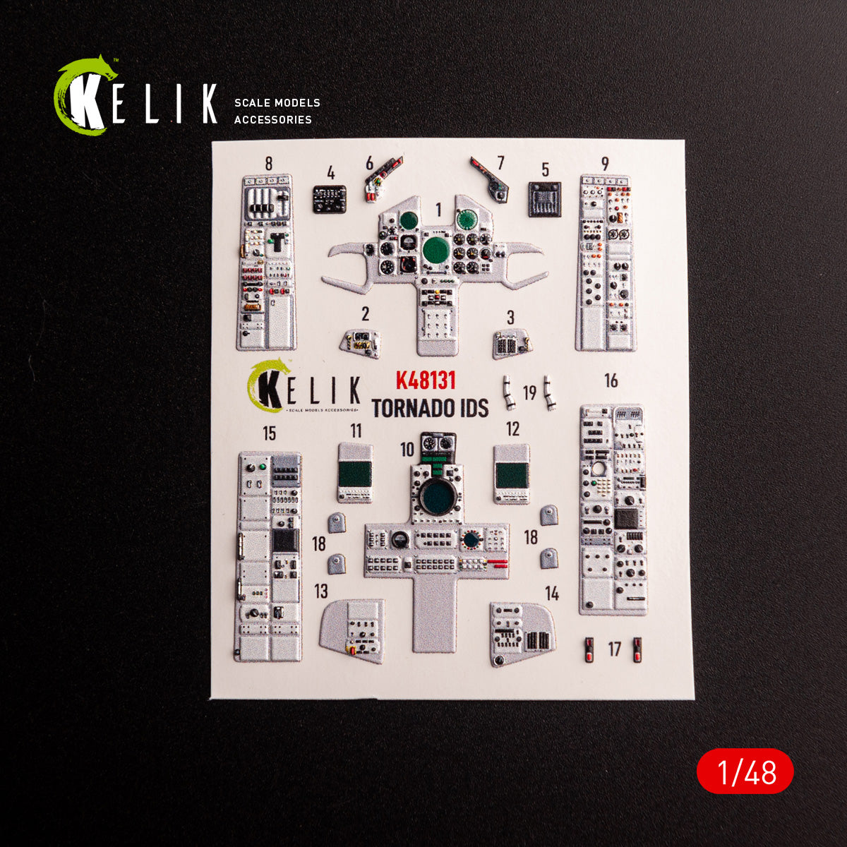 Kelik K48131 1:48 Panavia Tornado IDS - interior 3D-decals