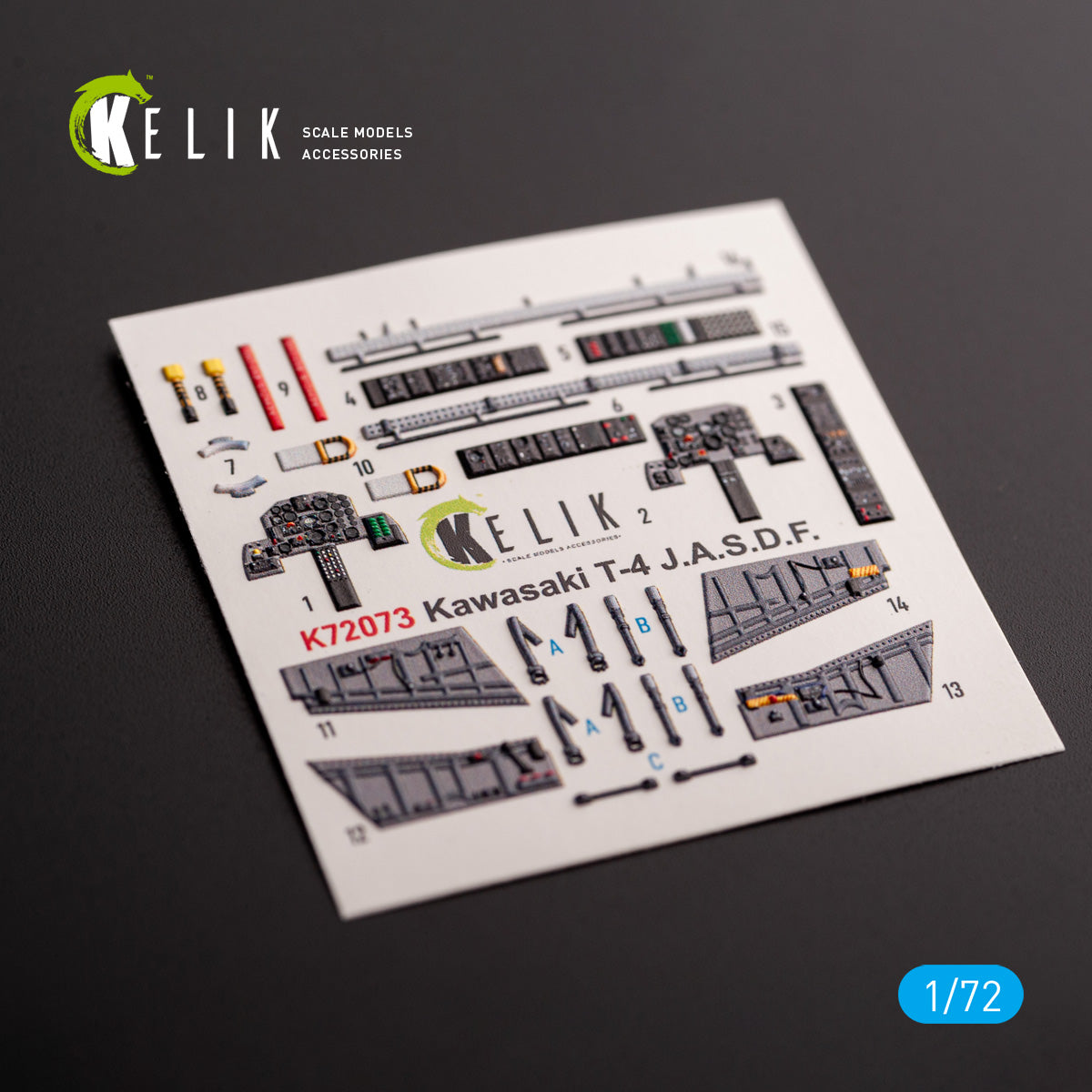 Kelik K72073 1:72 Kawasaki T-4 - interior 3D-decals