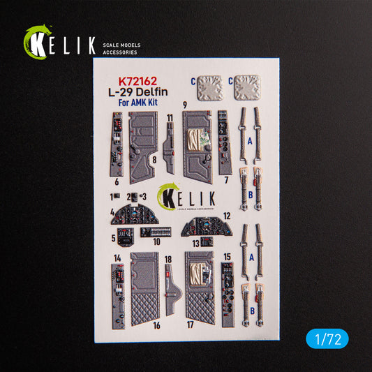 Kelik K72162 1:72 Aero L-29 Delfin - interior 3D decals