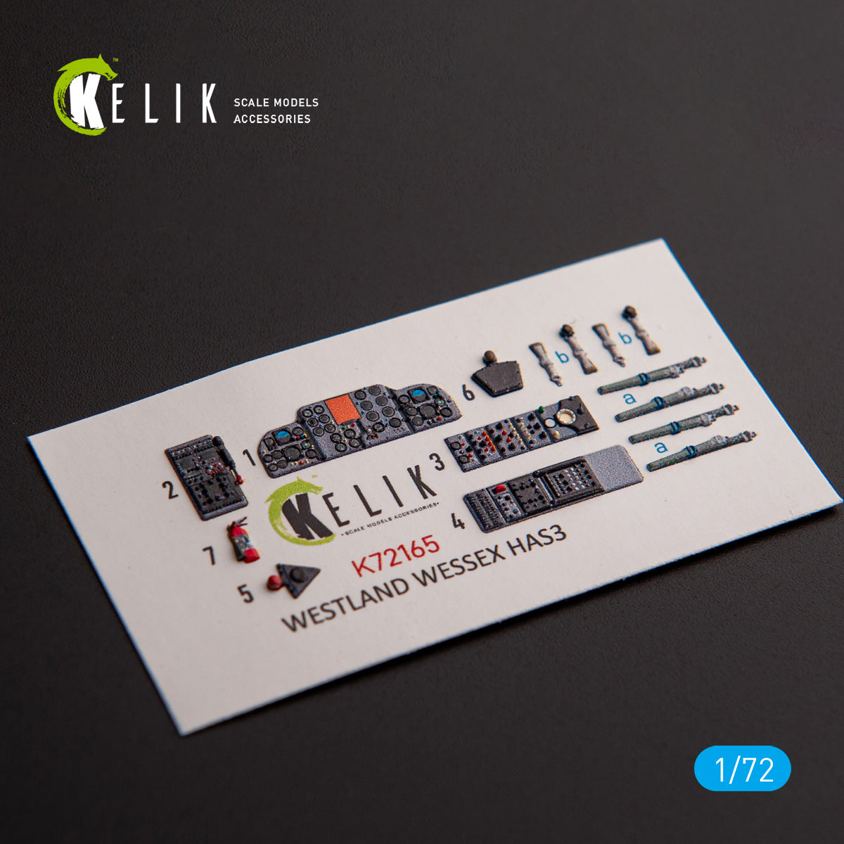 Kelik K72165 1:72 Westland Wessex HAS.3 - interior 3D decals