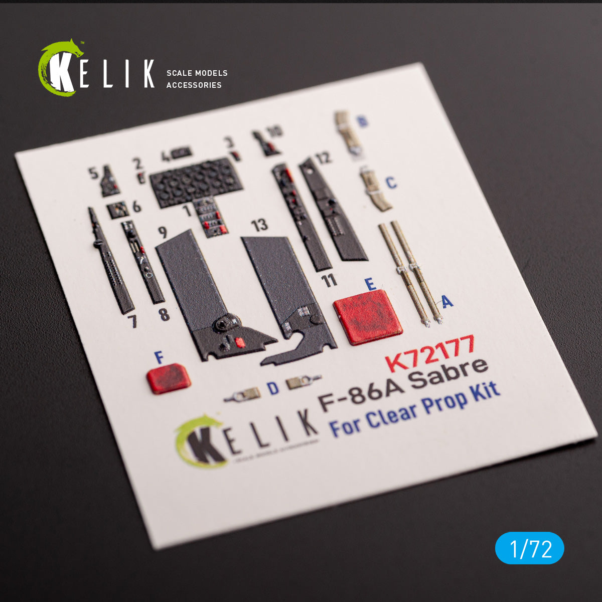 Kelik K72177 1:72 North-American F-86A Sabre - interior 3D-decals