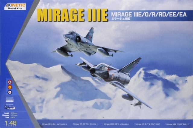 Kinetic K48050 1:48 Dassault Mirage IIIE/EA/O/R/RD