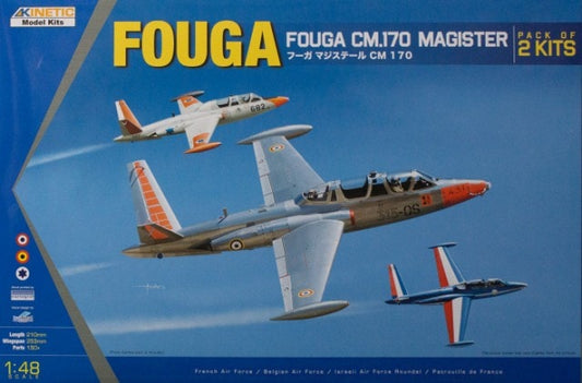 Kinetic K48051 1:48 Fouga CM.170 Magister (2 kits in box)