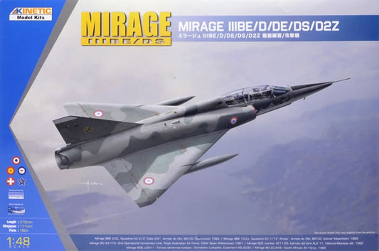 Kinetic K48054 1:48 Dassault Mirage IIID/DS