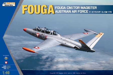 Kinetic K48059 1:48 Fouga CM.170R Magister Austrian Air Force