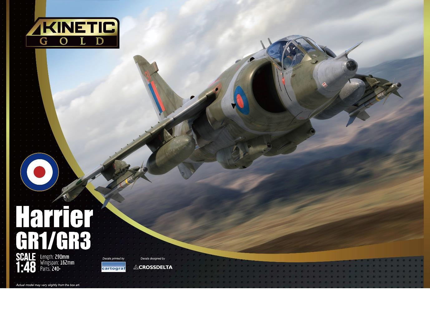 Kinetic K48060 1:48 BAe Harrier GR.1/3 (Gold)