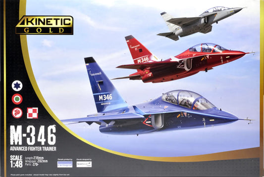 Kinetic K48063 1:48 Aermacchi M-346 Master Advanced Fighter Trainer (Gold)