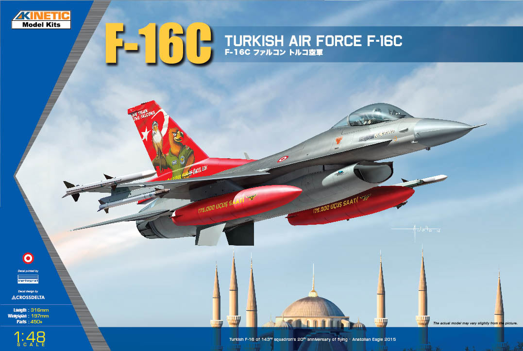 Kinetic K48069 1:48 Lockheed-Martin F-16C Turkish Air Force 20 Years Anniversary