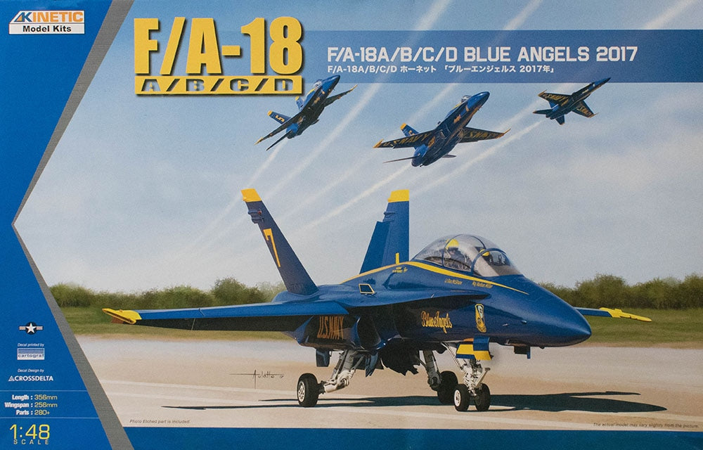 Kinetic K48073 1:48 McDonnell-Douglas F/A-18A/B/C/D Blue Angels 2017