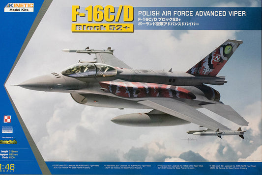 Kinetic K48076 1:48 Lockheed-Martin F-16C Block 52+ Polish Air Force Advanced Vipe