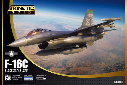 Kinetic K48102 1:48 Lockheed-Martin F-16C block 25/42 USAF (Gold)