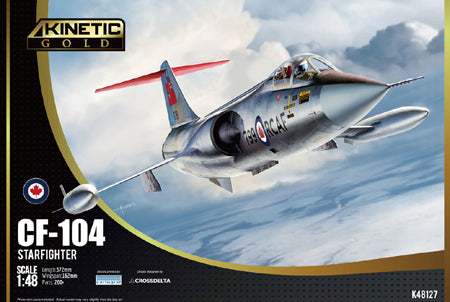 Kinetic K48127 1:48 Lockheed CF-104 Starfighter (Gold)