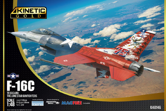 Kinetic Model Kits K48146 1:48 Lockheed-Martin F-16C Texas ANG