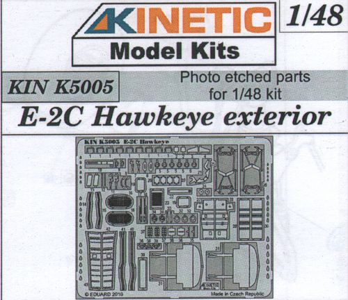 Kinetic K5005 1:48 Grumman E-2C Hawkeye Exterior Photo-Etched Parts