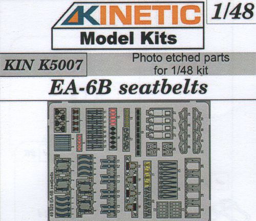 Kinetic K5007 1:48 Grumman EA-6B Seatbelts Photo-Etched Parts