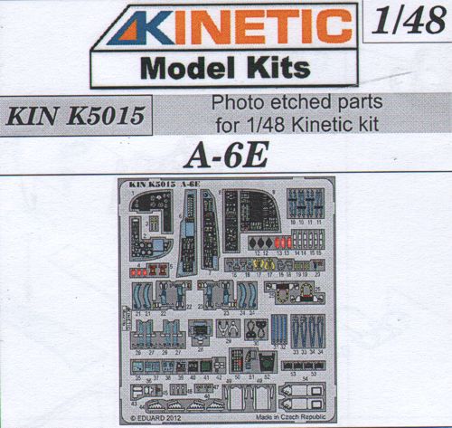 Kinetic K5015 1:48 Grumman A-6E Intruder Photo-Etched Parts