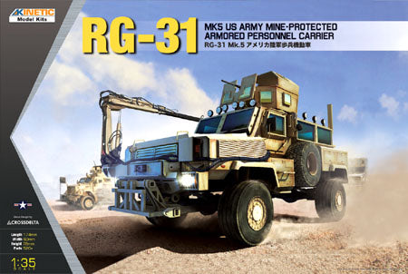 Kinetic K61015 1:35 RG-31 Mk.5 U.S. Army Mine-Protected Armored Personnel Carrier